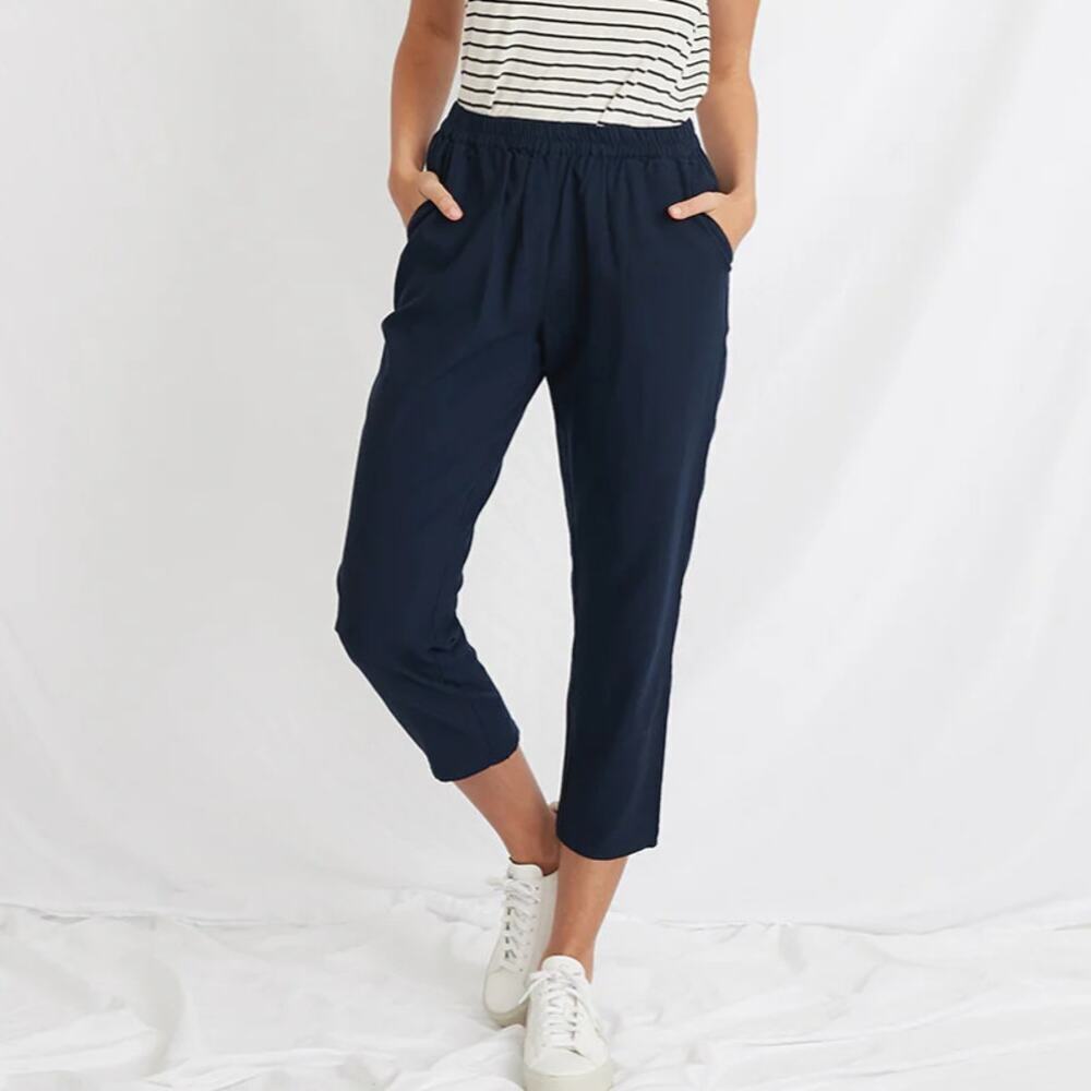Marine Layer Navy Ankle Pants